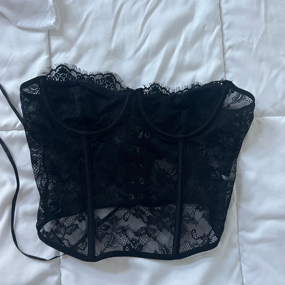 Lace Corset Crop Top